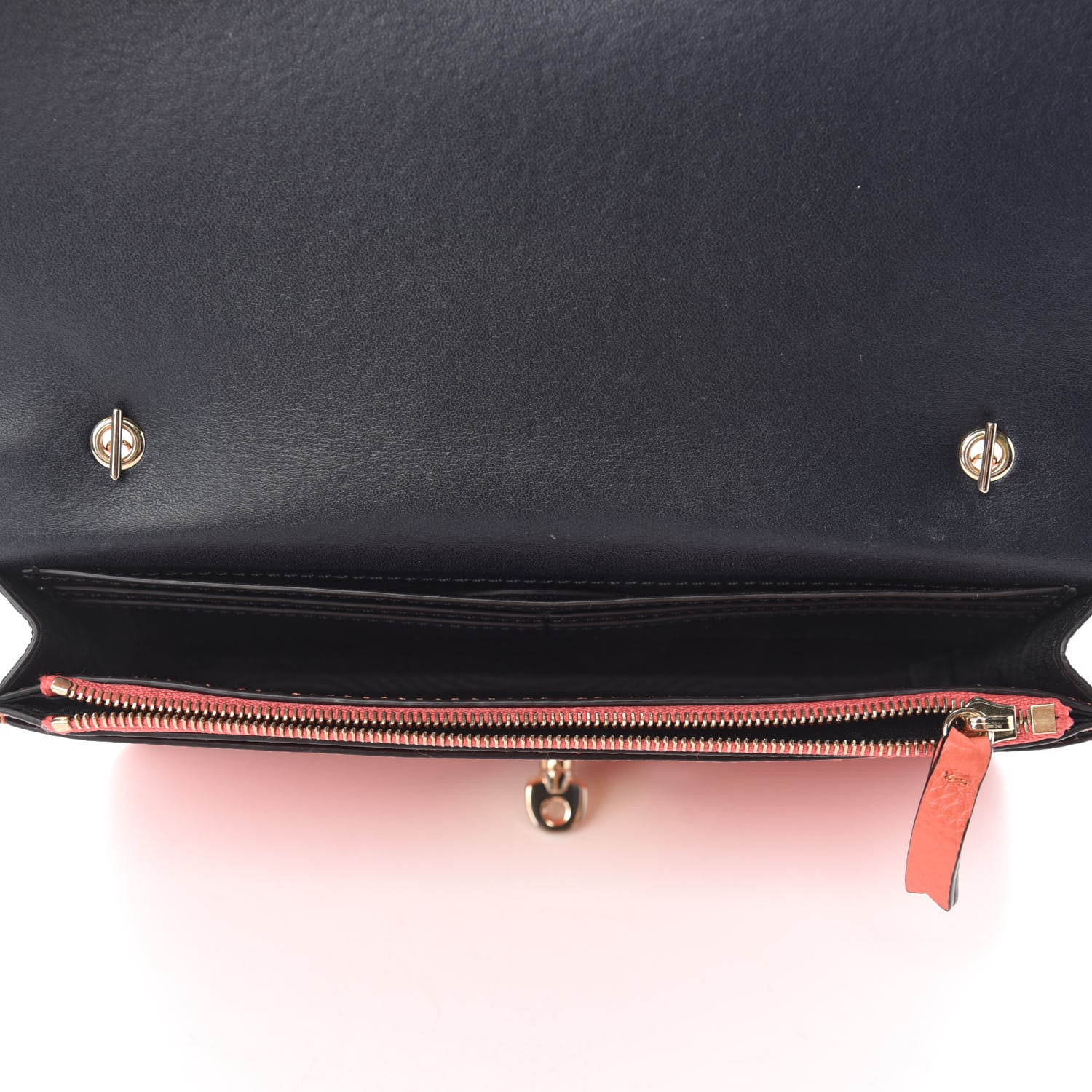 Mulberry Grainy Print Bayswater Clutch Wallet Burnt Orange 5 of 10