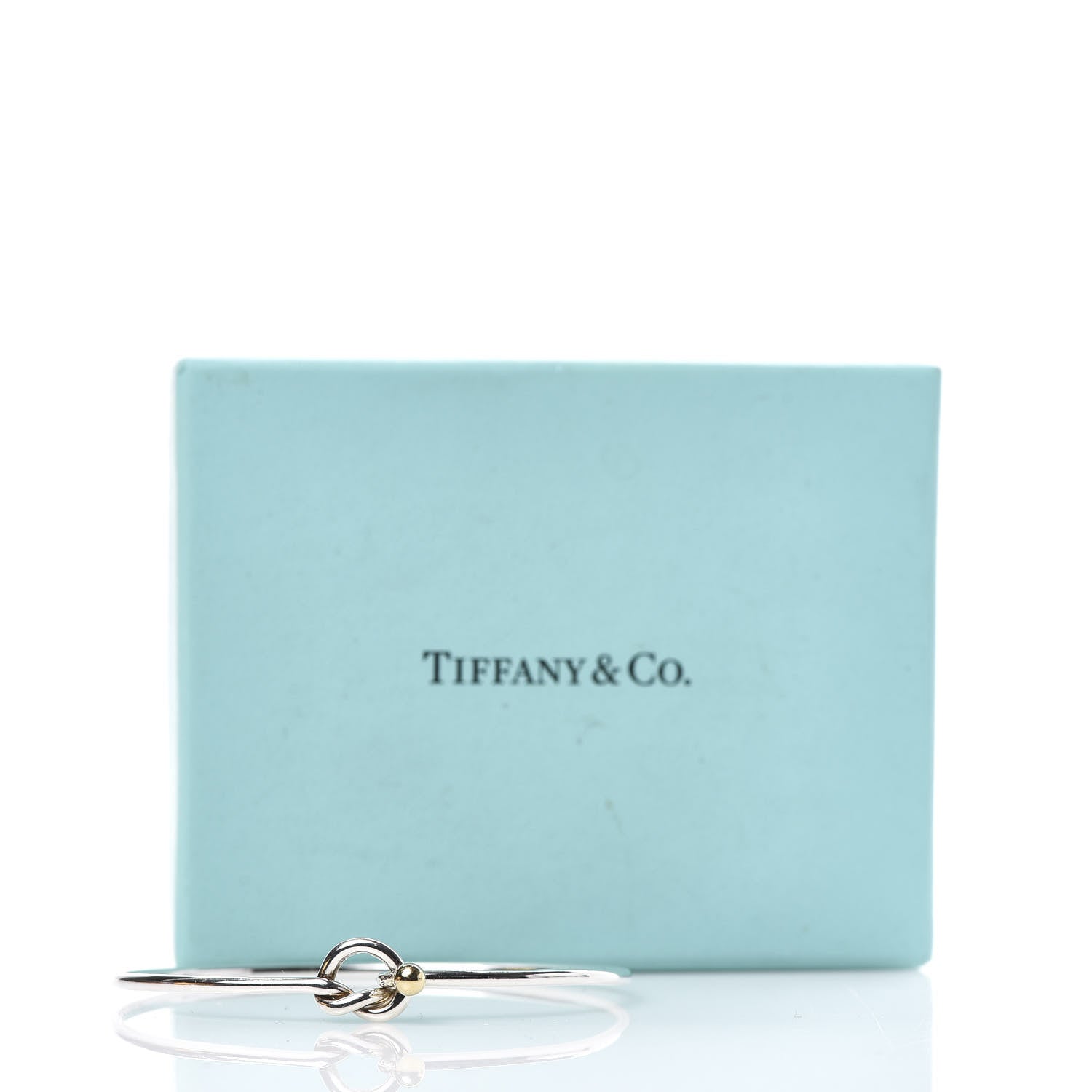 Tiffany Sterling Silver 18K Yellow Gold Knot Bracelet 5 of 5