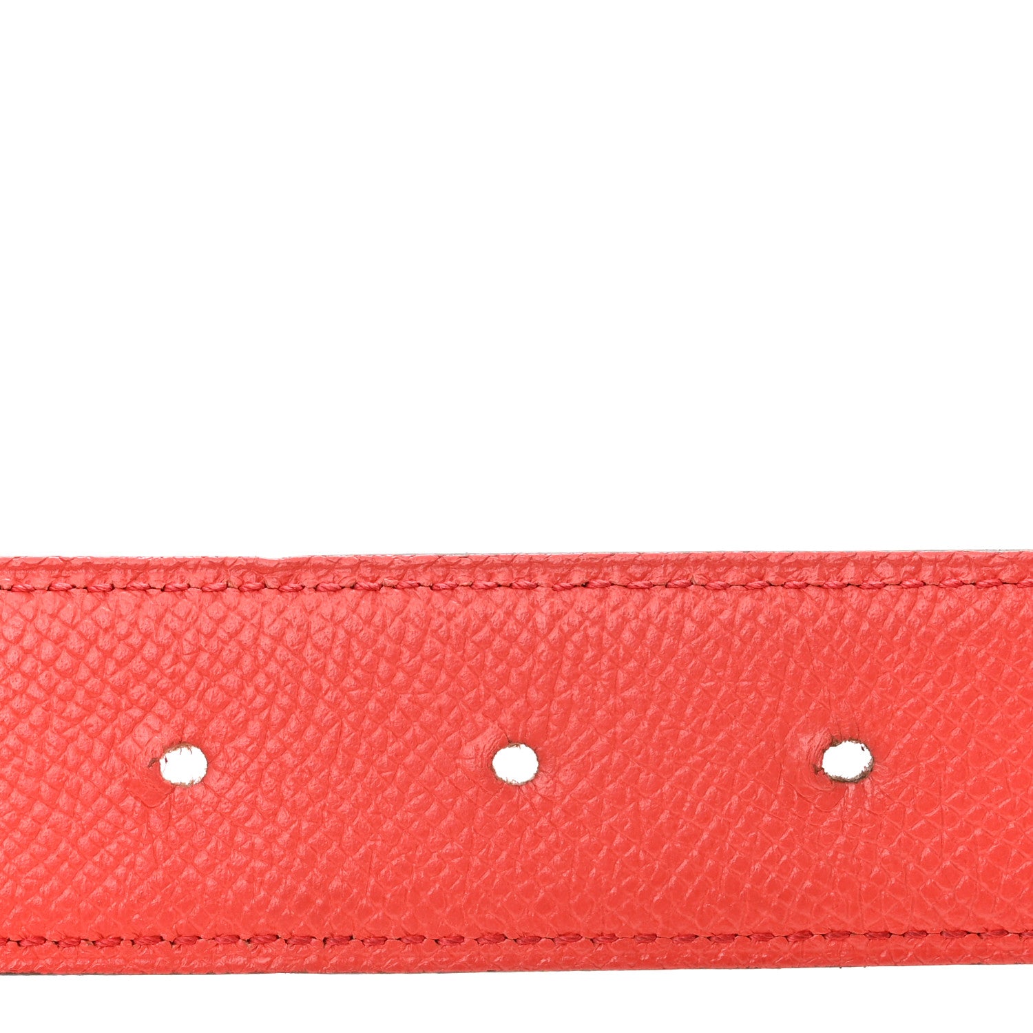 Hermes Swift Epsom 32mm H Belt 90 36 Vermillon Rose Jaipur 3 of 8