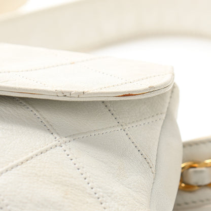 Chanel Lambskin Quilted Flap Waist Belt Bag 70 28 White 15 of 17