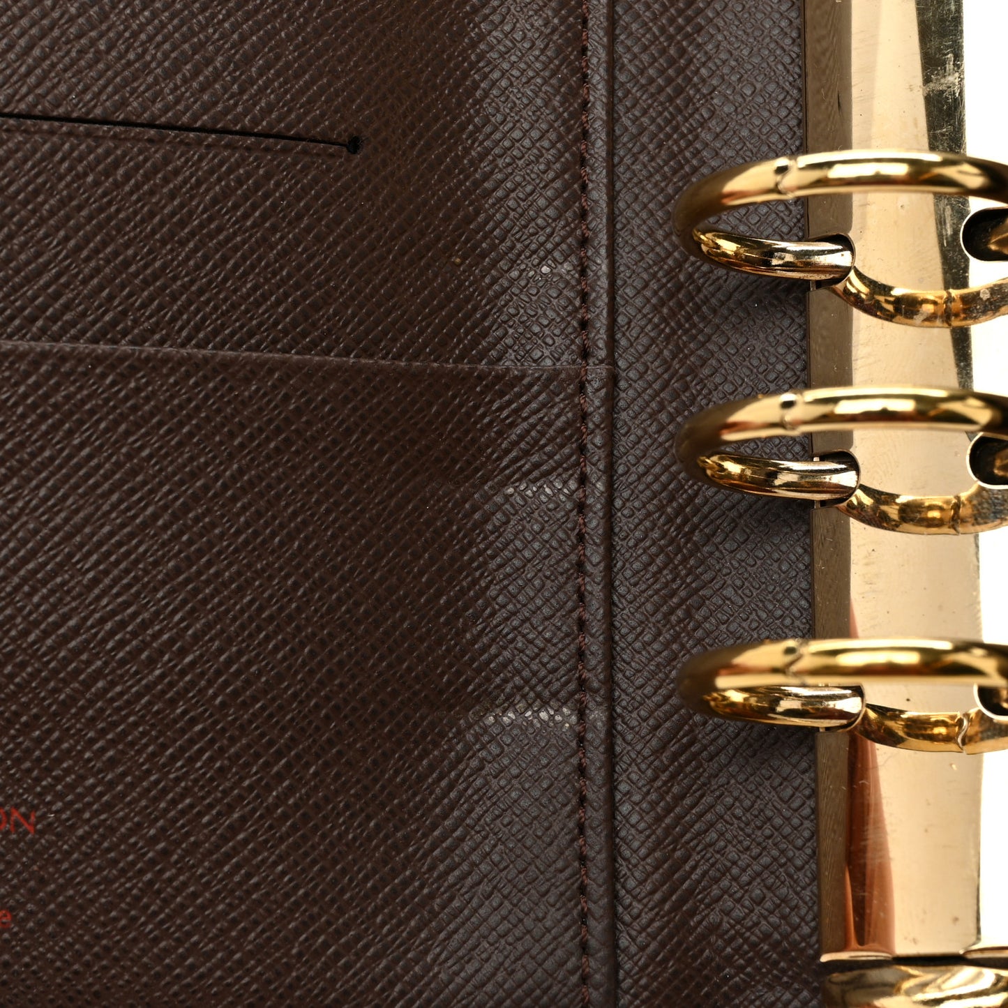 Damier Ebene Medium Ring Agenda Cover