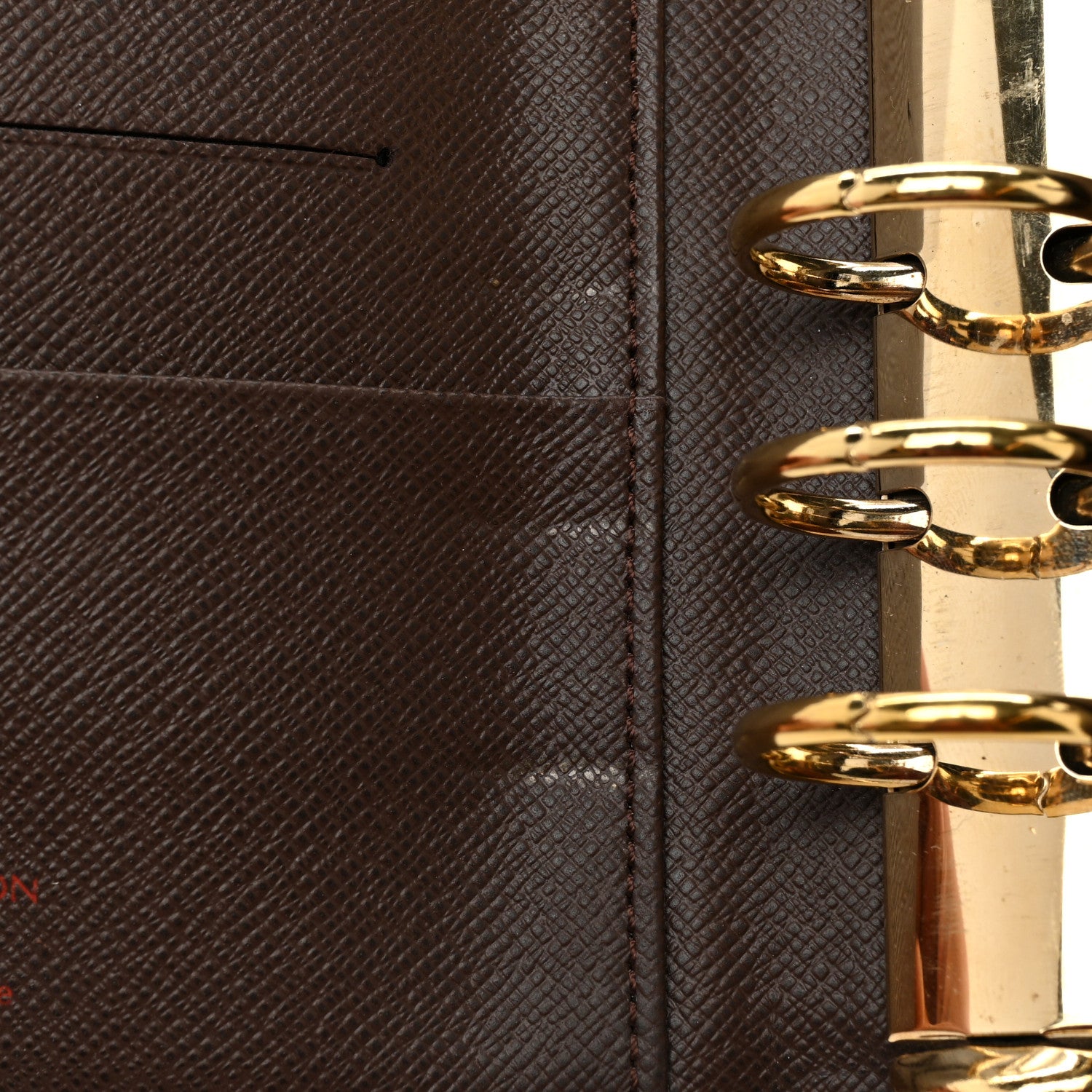 Louis Vuitton Damier Ebene Medium Ring Agenda Cover 10 of 12