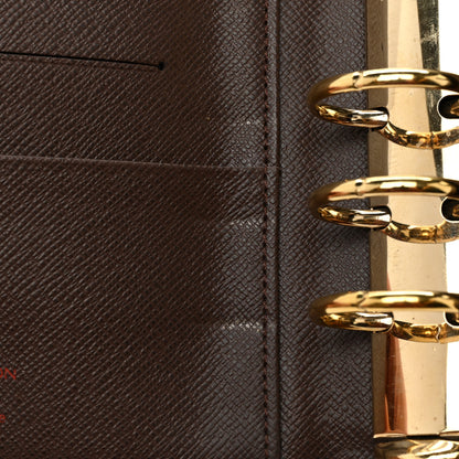 Louis Vuitton Damier Ebene Medium Ring Agenda Cover 10 of 12