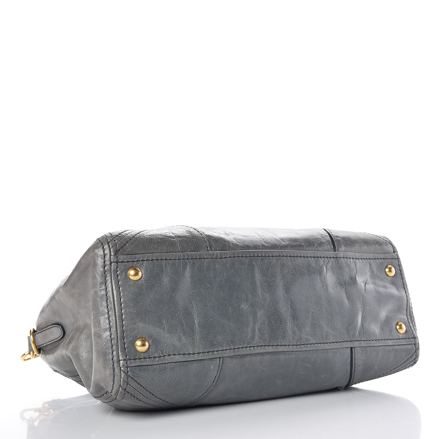 Prada Vitello Shine Shopping Satchel Avio 4 of 14