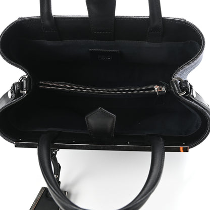 Fendi Denim Petite 2Jours Tote Blue Black 5 of 10