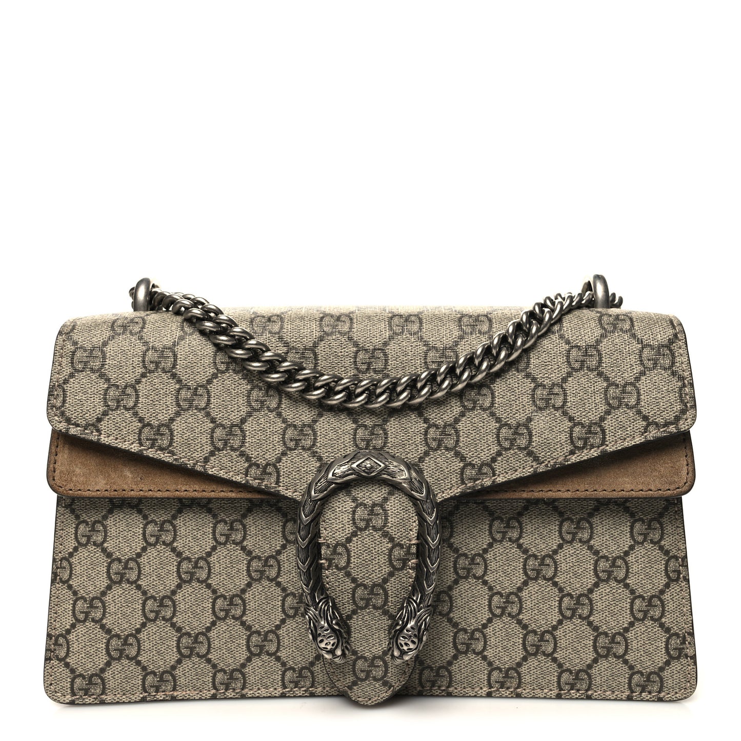 GG Supreme Monogram Small Dionysus Shoulder Bag Taupe