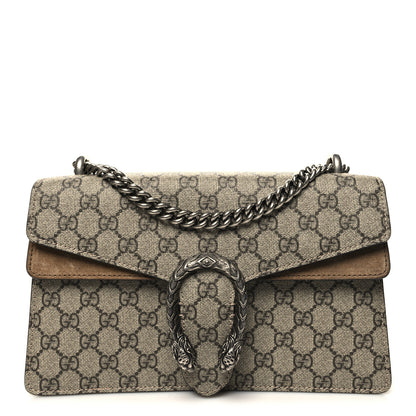 Gucci GG Supreme Monogram Small Dionysus Shoulder Bag Taupe 1 of 13