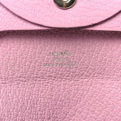 Hermes Chevre Mysore Bastia Coin Purse Mauve Sylvestre 6 of 9