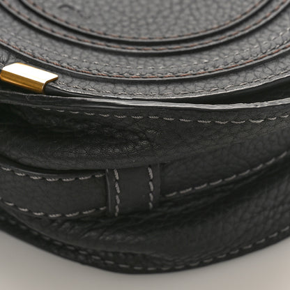 Chloe Grained Calfskin Small Marcie Saddle Bag Black 9 of 9