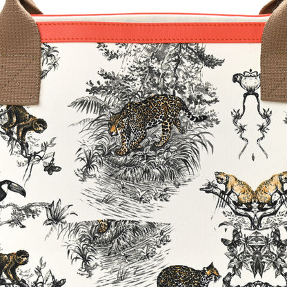 Hermes Canvas Equateur Petit H Shopping Tote 7 of 9
