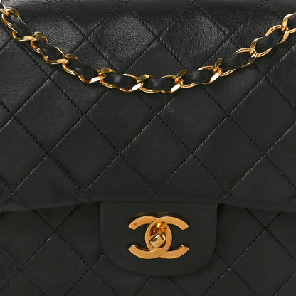 Chanel Lambskin Quilted Medium Double Flap Black 8 of 11