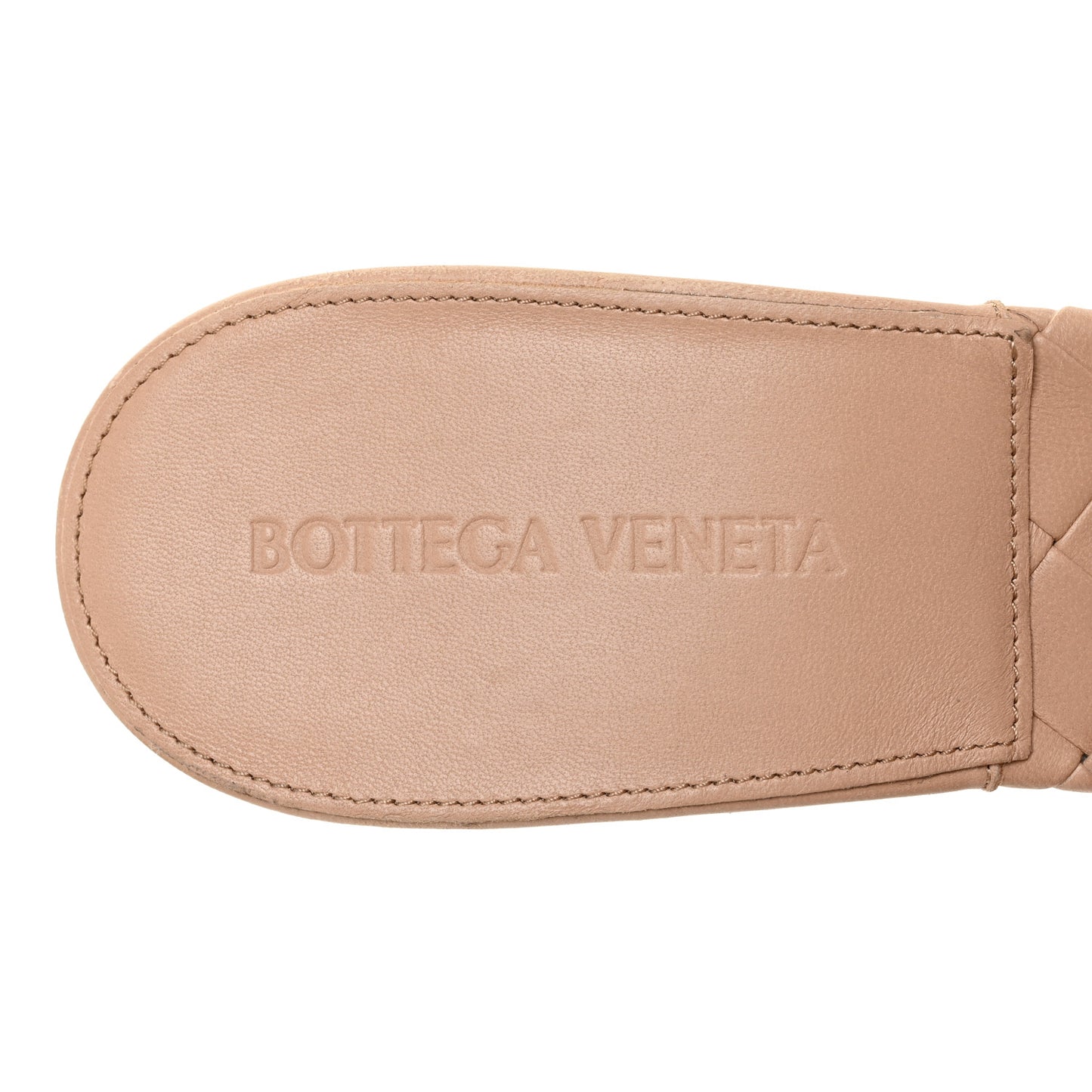 Nappa Maxi Intrecciato Lido Mule Sandals 39 Cipria