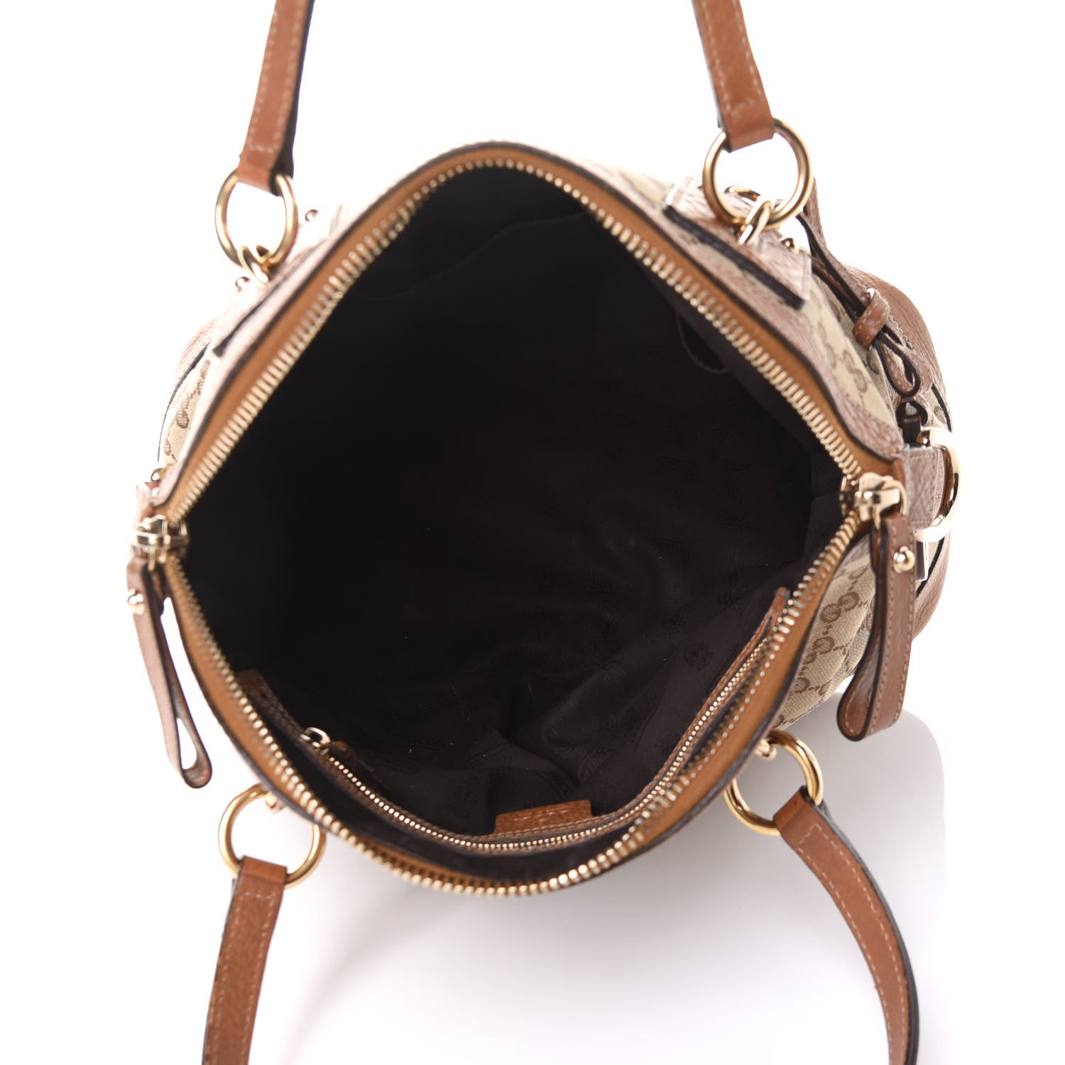 Gucci Monogram Medium Top Handle Bag Brown 4 of 10