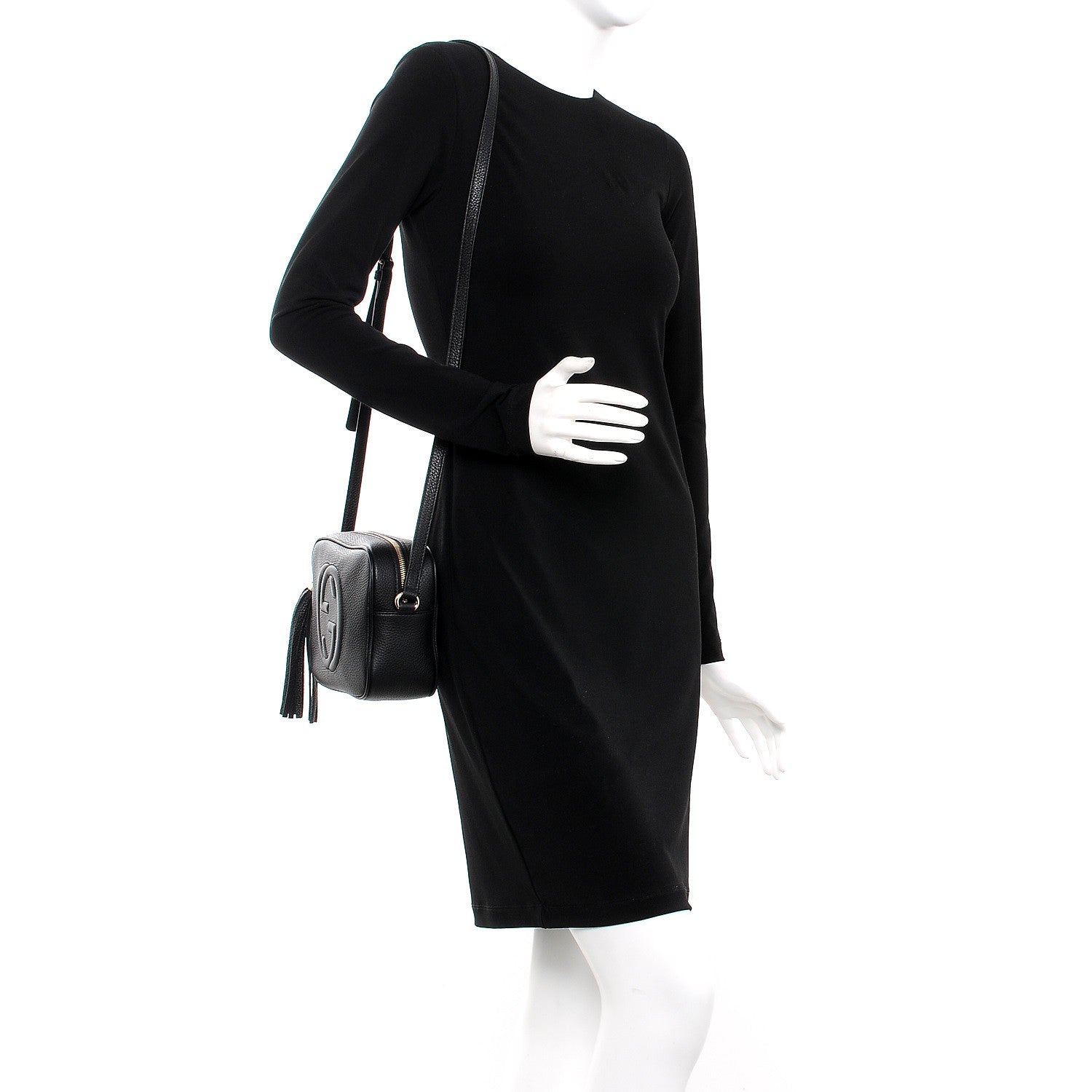 Gucci Pebbled Calfskin Small Soho Disco Bag Black 2 of 7