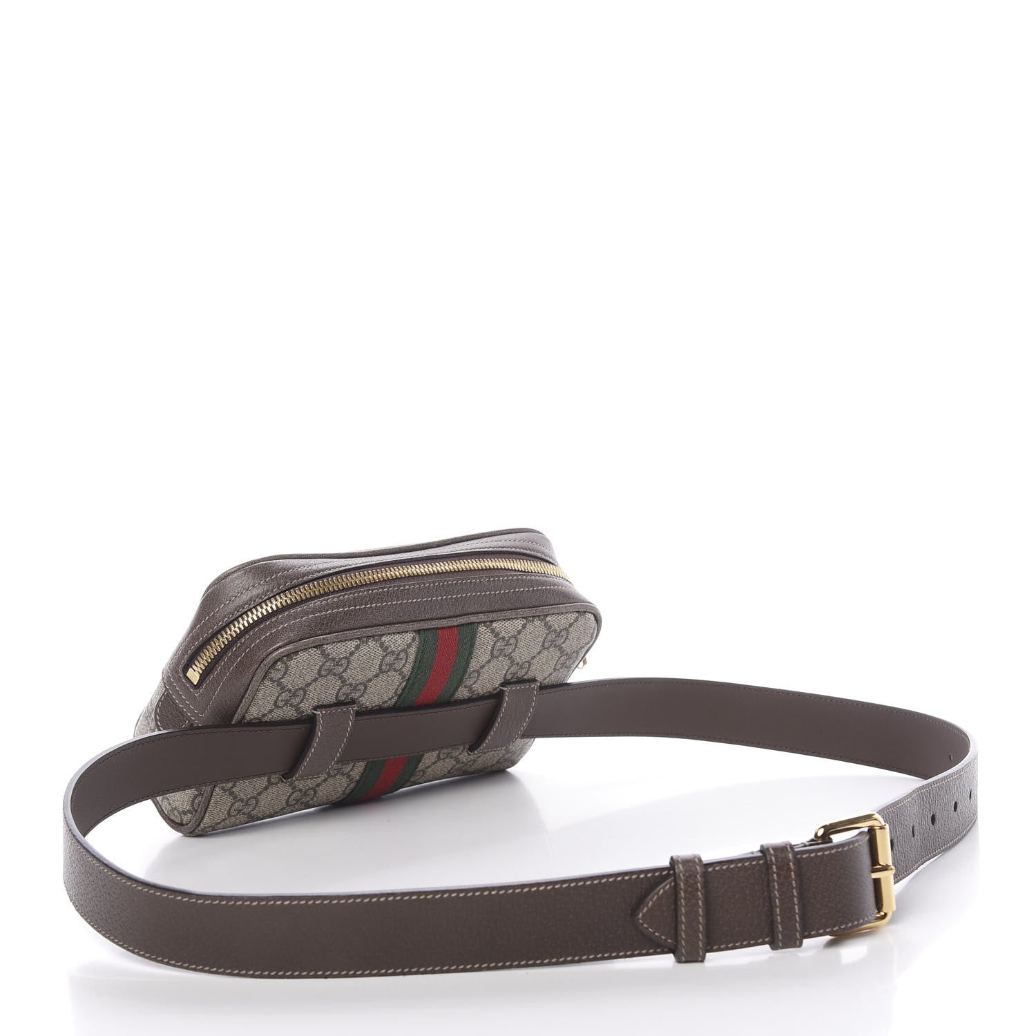 Gucci GG Supreme Monogram Web Small Ophidia Belt Bag 95 38 Dark Brown 3 of 11