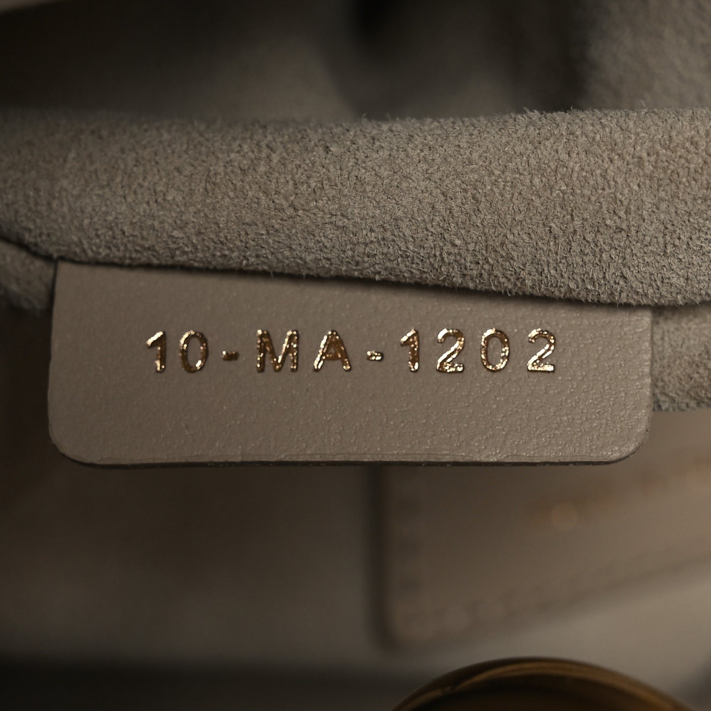 Lambskin Cannage Small Lucky Badges My Lady Dior Beige