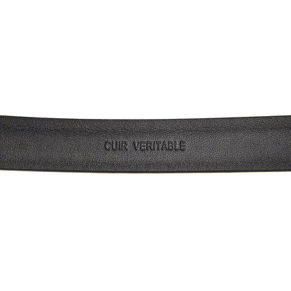 Chanel Glitter Calfskin CC Logo Skinny Belt 80 32 Black 5 of 8