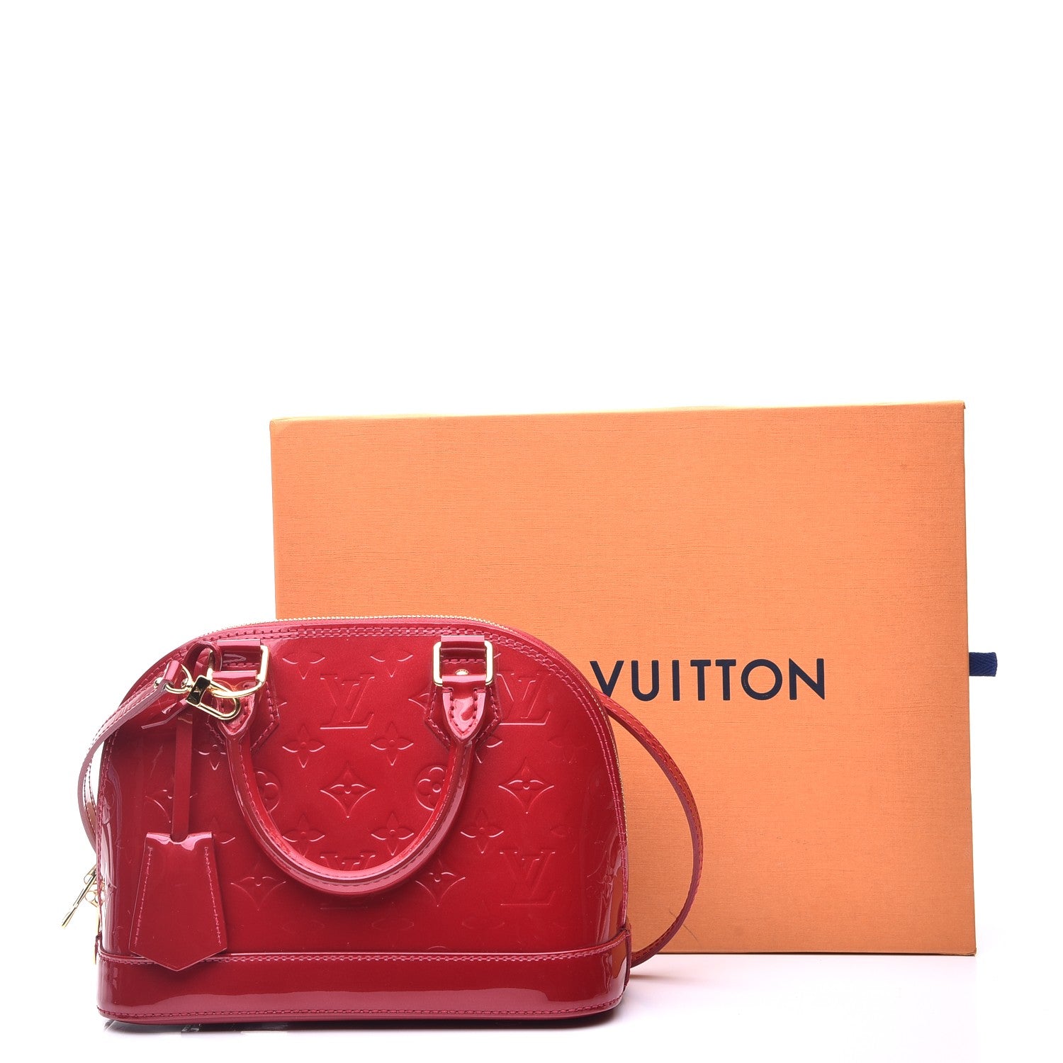 Louis Vuitton Vernis Alma BB Pomme D'Amour 9 of 9