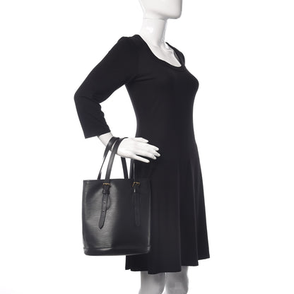 Louis Vuitton Epi Petit Bucket 23 Black 2 of 10