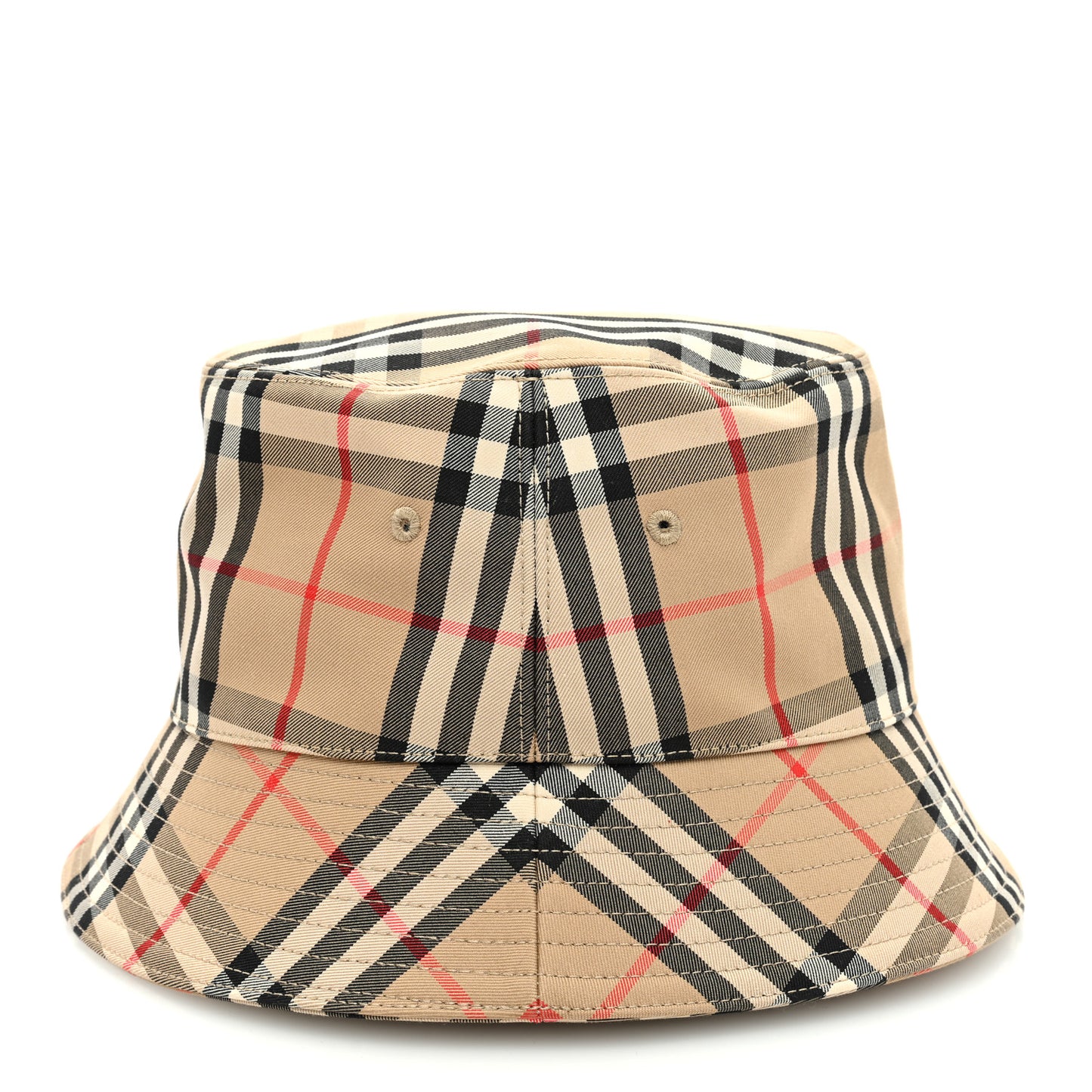 Technical Cotton Vintage Check Bucket Hat L Archive Beige