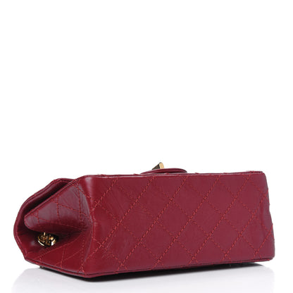 Chanel Aged Calfskin Quilted 2.55 Reissue Mini Flap Red 3 of 5