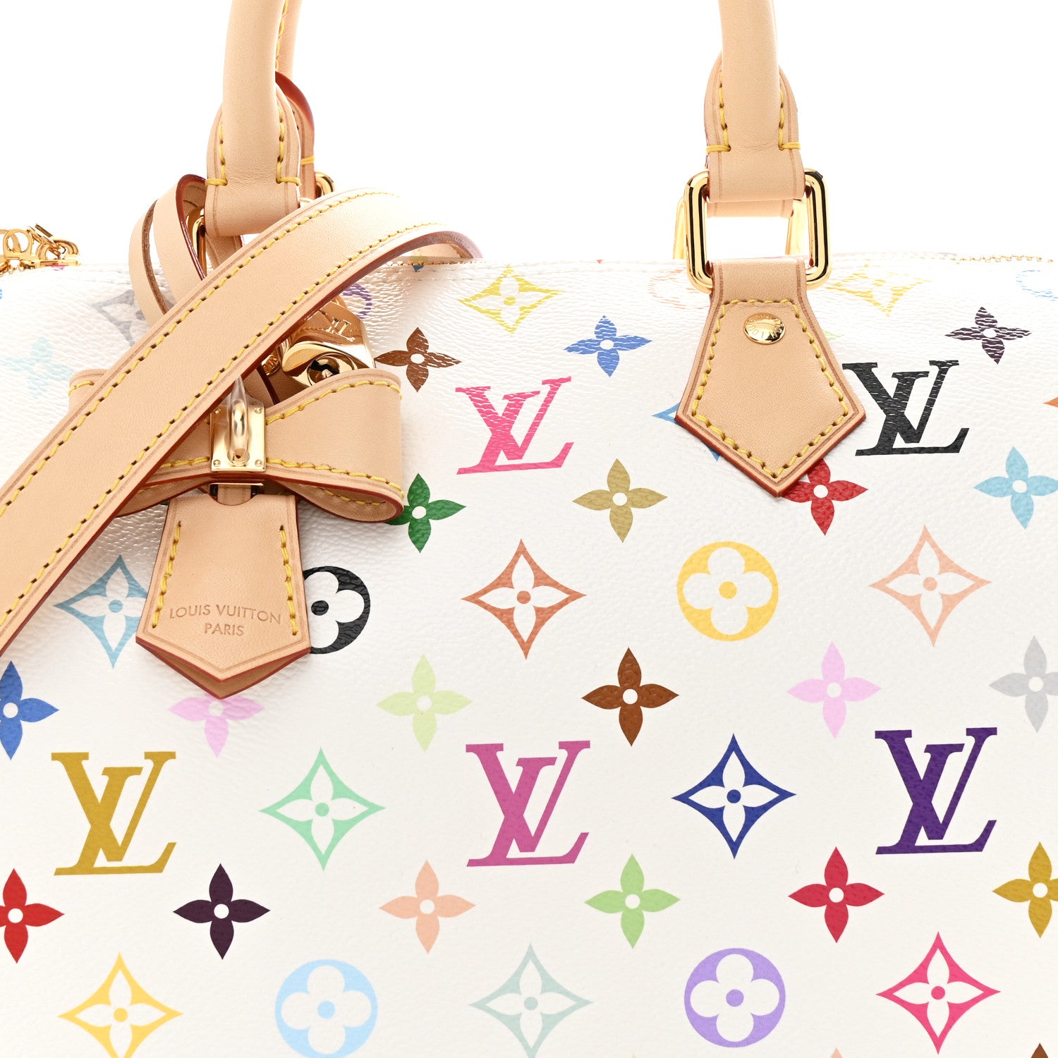 Louis Vuitton LV X TM Monogram Multicolor Speedy Bandouliere 25 White 7 of 9