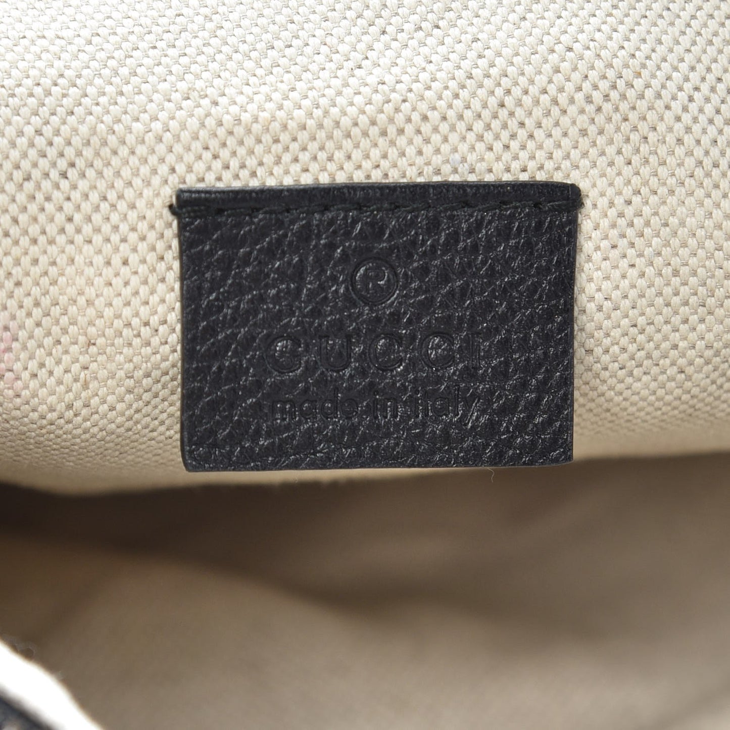 Grained Calfskin Logo Belt Bag Black