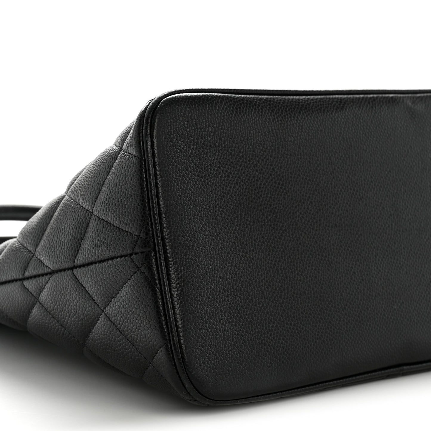 Caviar Quilted Medallion Tote Black