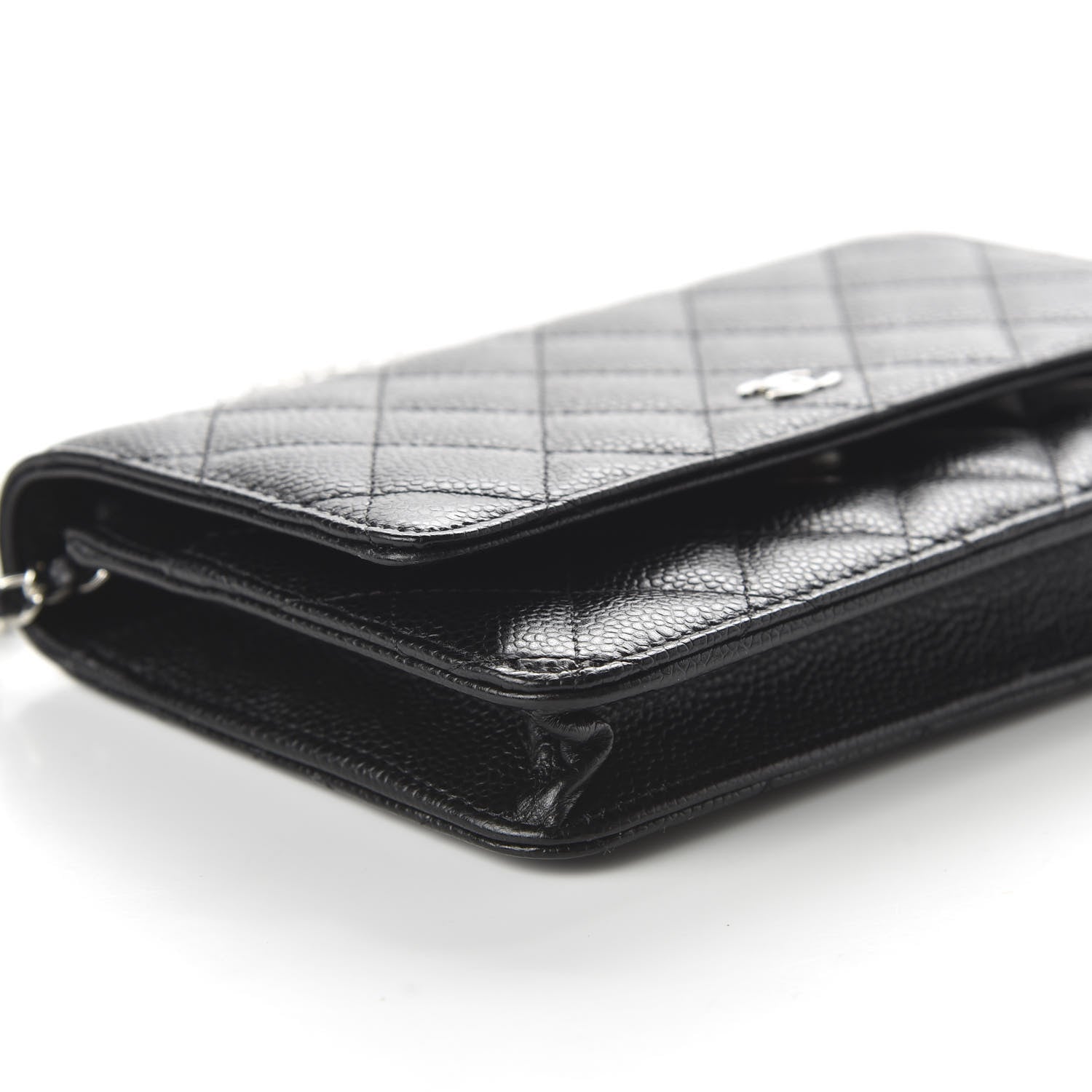 Chanel Caviar Quilted Wallet On Chain WOC Black 5 of 11