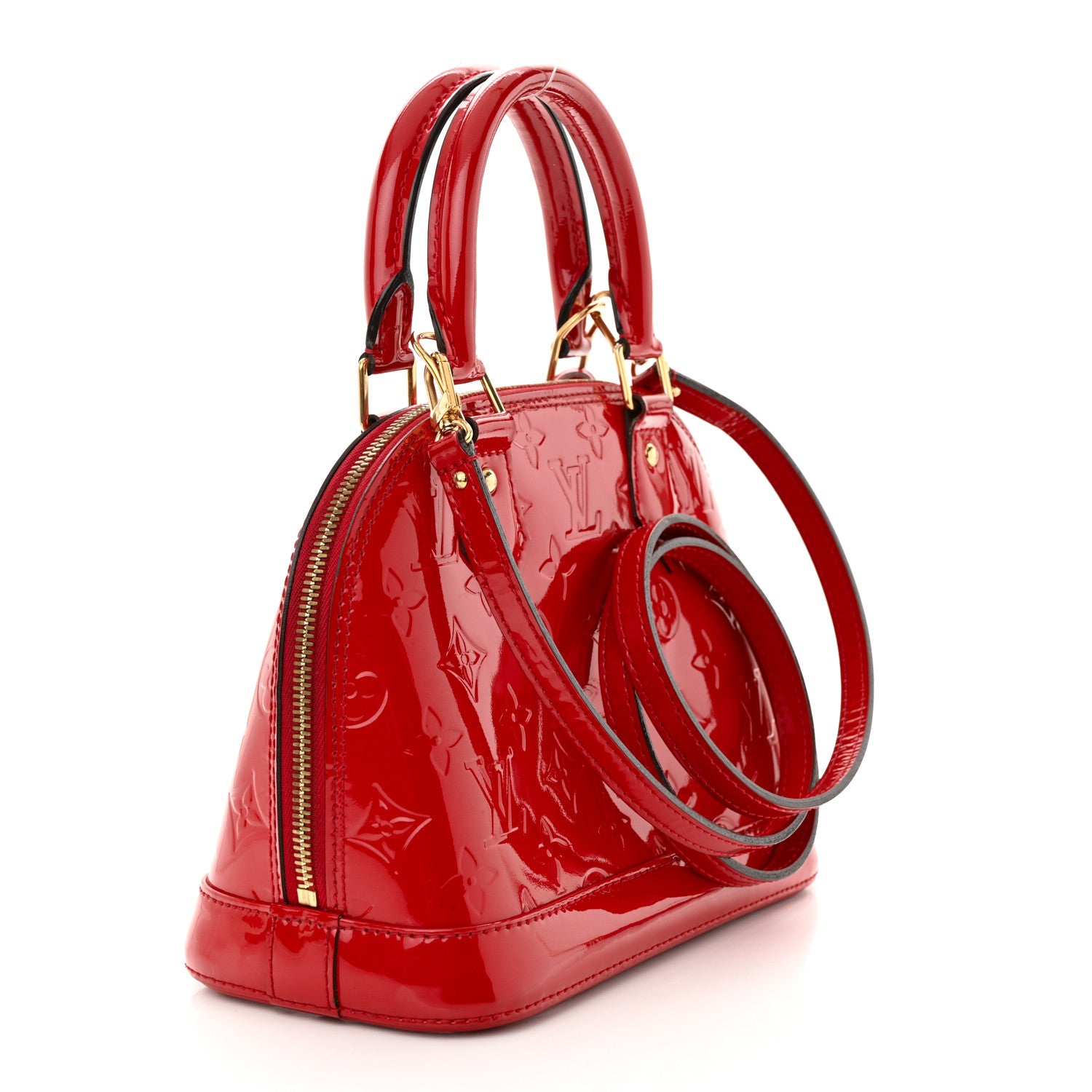 Louis Vuitton Vernis Alma BB Cherry 3 of 10