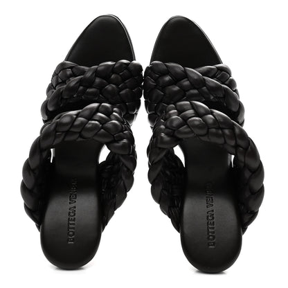 Bottega Veneta Nappa Twisted Padded Intrecciato Curve Slide Sandals 36.5 Fondant 2 of 9