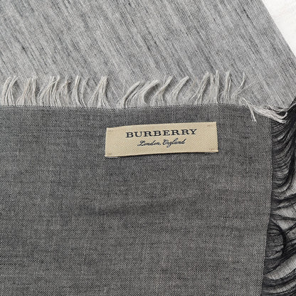 Burberry Modal Wool Giant Check Scarf Dark Trench 4 of 4