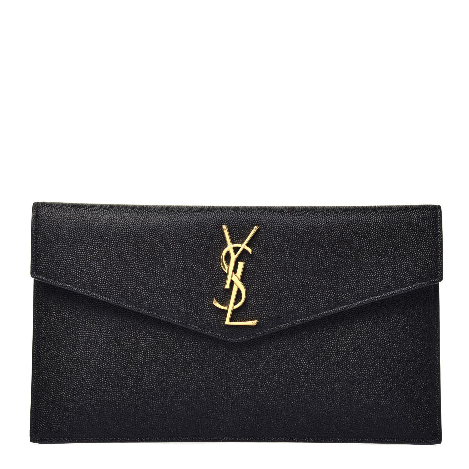 Saint Laurent Grain De Poudre Uptown Pouch Black 1 of 7