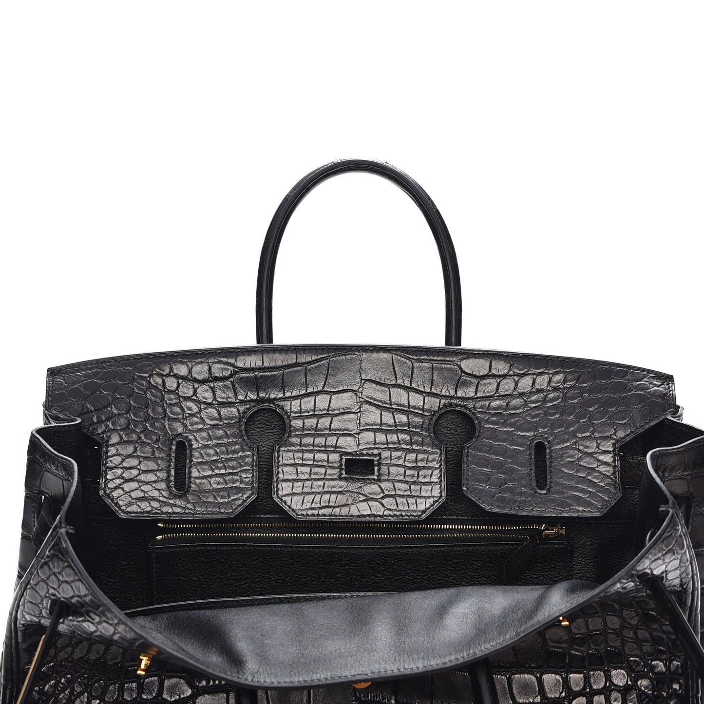 Matte Alligator Birkin 35 Black