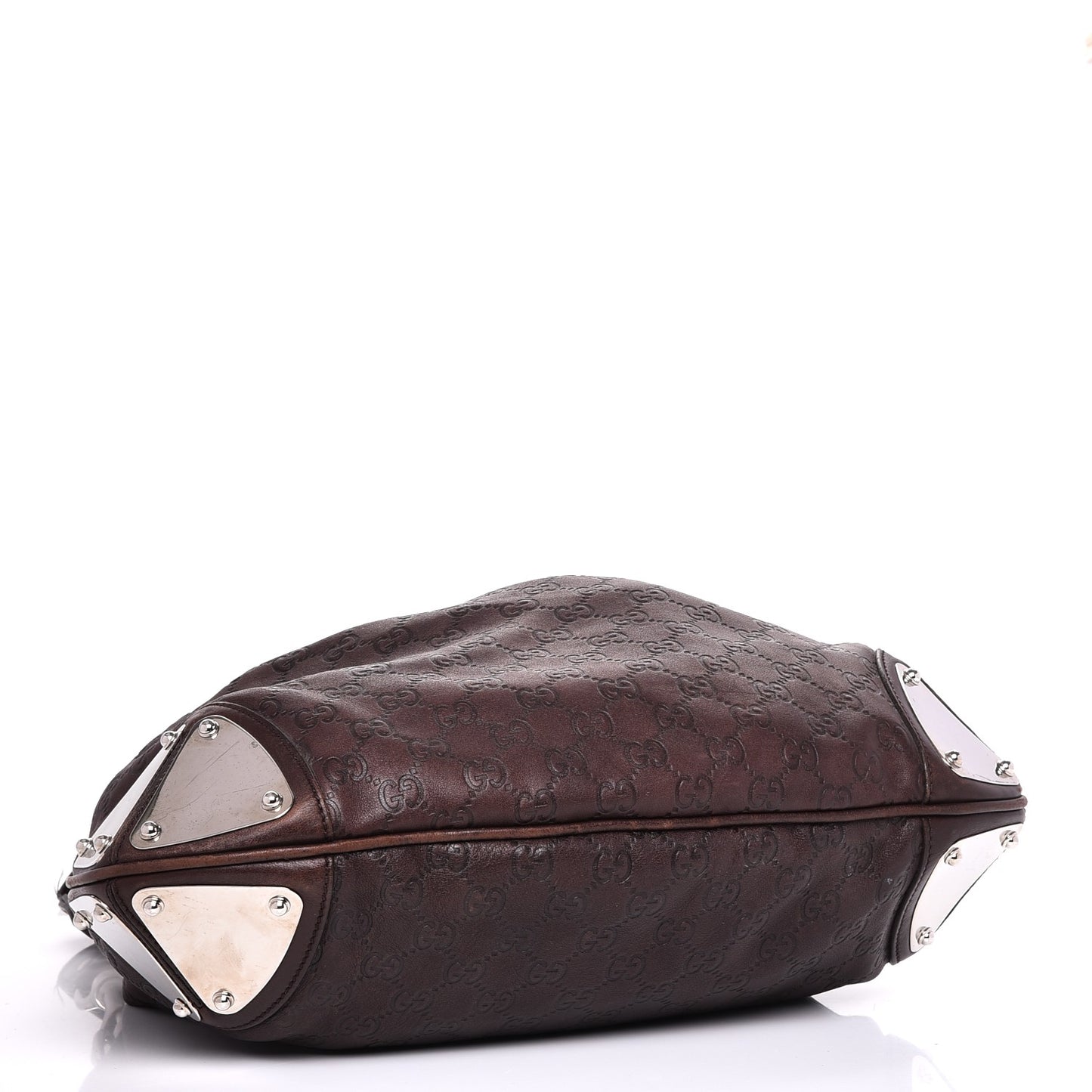 Guccissima Medium Indy Top Handle Hobo Dark Brown