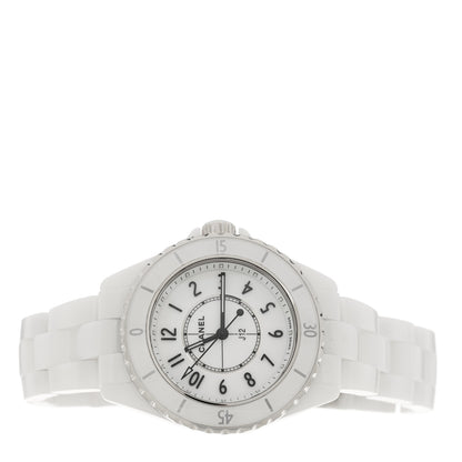 Chanel Stainless Steel Ceramic 33mm J12 Quartz Watch White 2 of 5