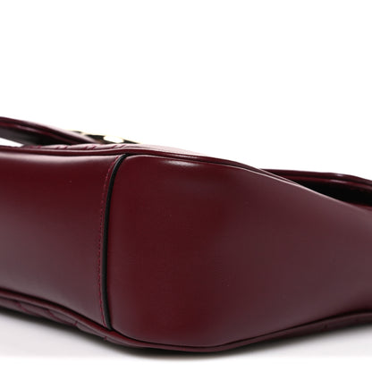 Gucci Calfskin Matelasse Medium GG Marmont Shoulder Bag Rosso Ancora Red 10 of 10