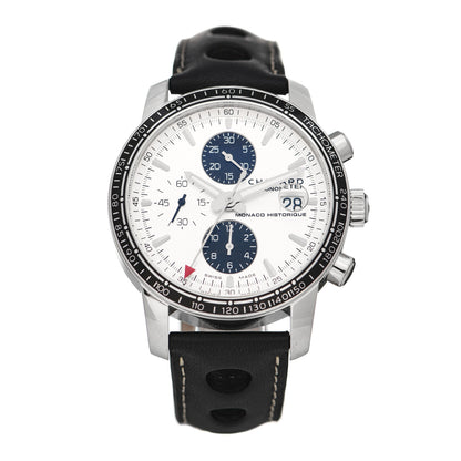 Chopard Stainless Steel Calfskin 42mm Grand Prix de Monaco Historique GMT Automatic Watch 1 of 5