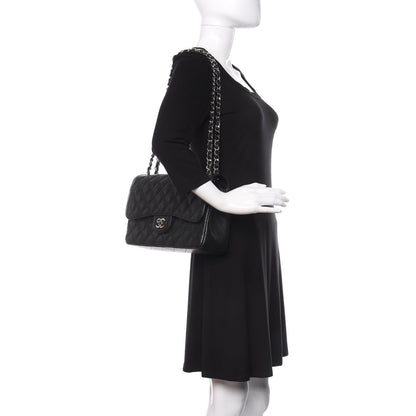 Chanel Caviar Quilted Jumbo Double Flap Black 2 of 10