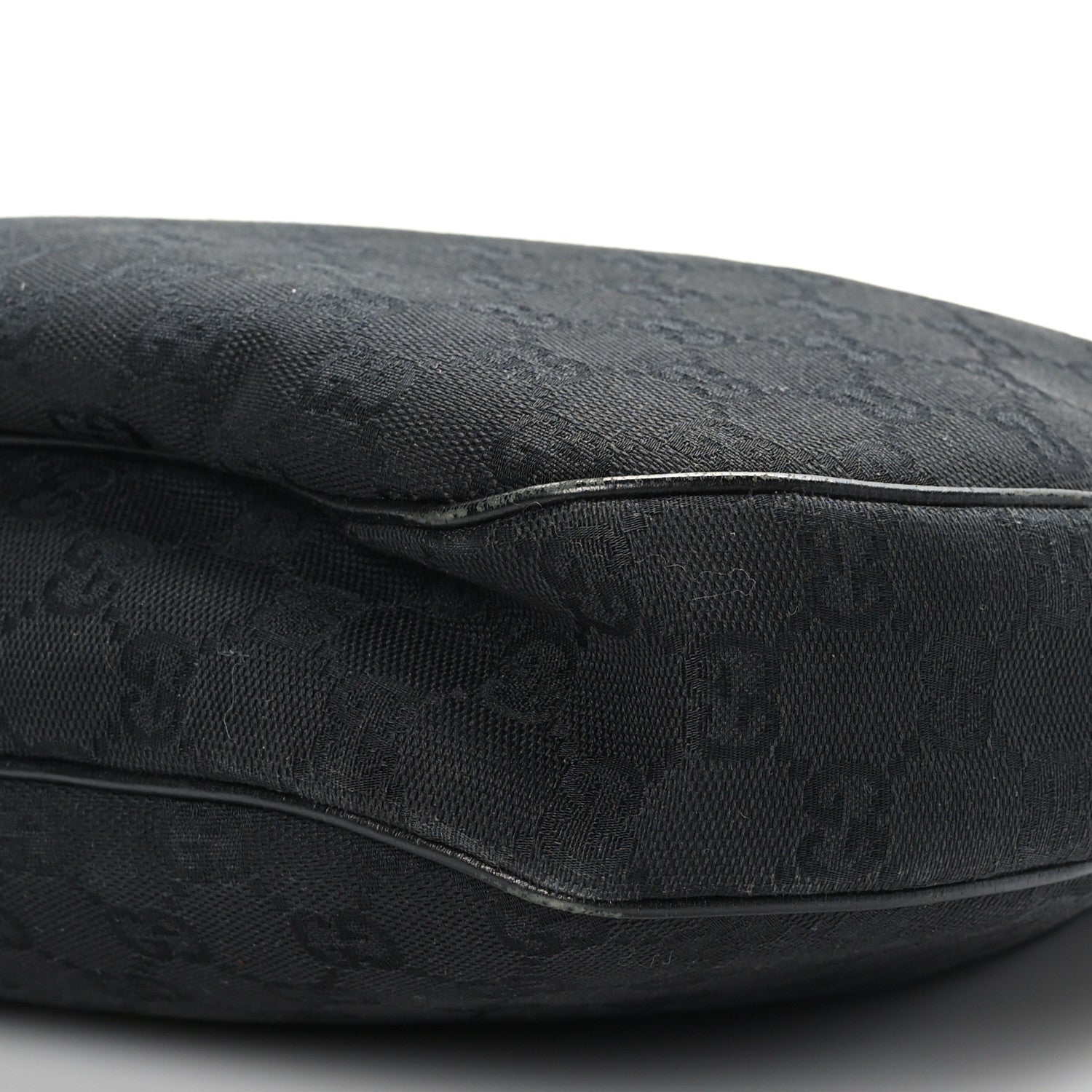 Gucci Monogram Medium Half Moon Hobo Black 9 of 9