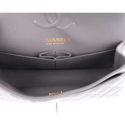 Chanel Lambskin Quilted Small Double Flap Grey 5 of 10