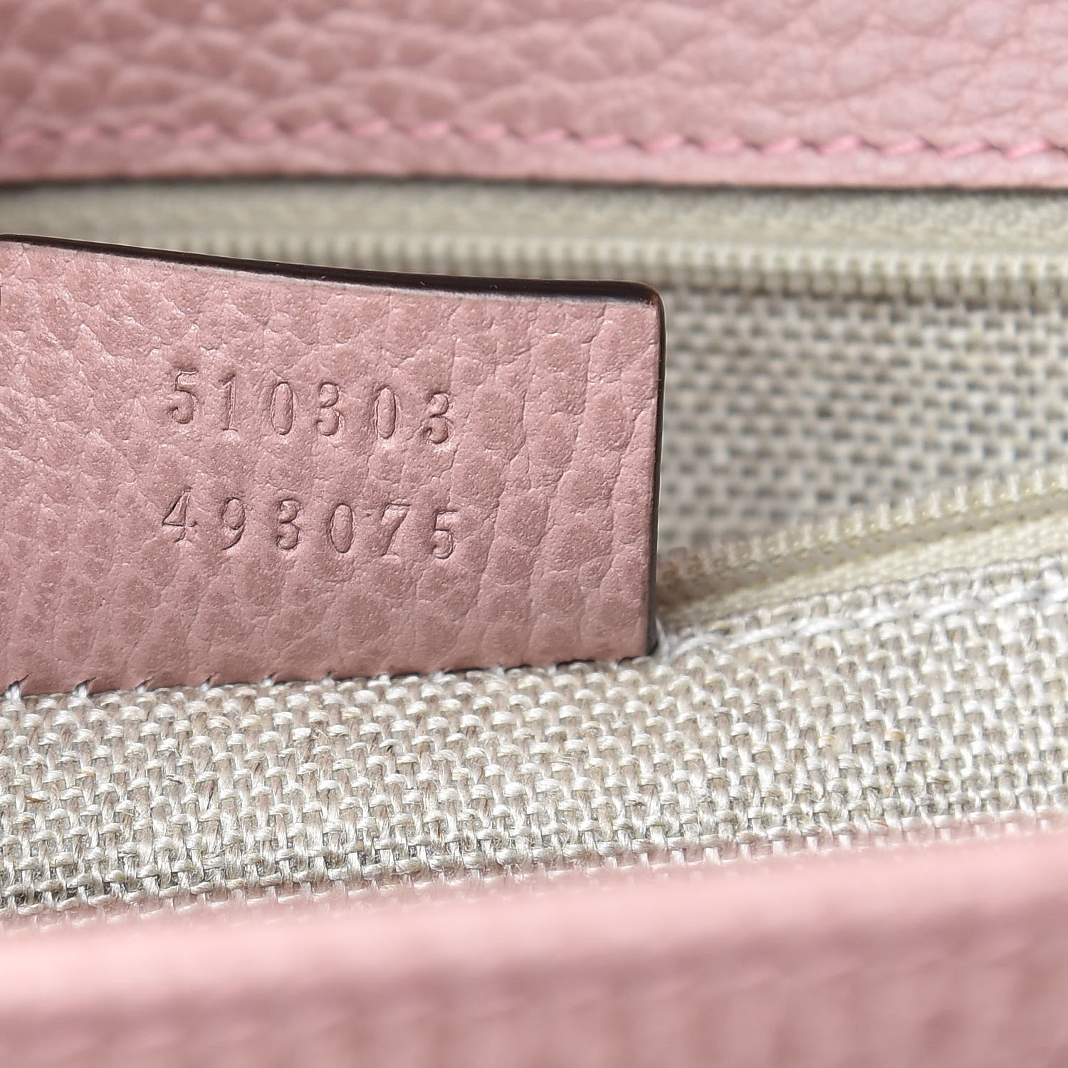 Gucci Dollar Calfskin Interlocking G Shoulder Bag Soft Pink 7 of 10