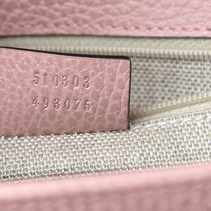 Gucci Dollar Calfskin Interlocking G Shoulder Bag Soft Pink 7 of 10