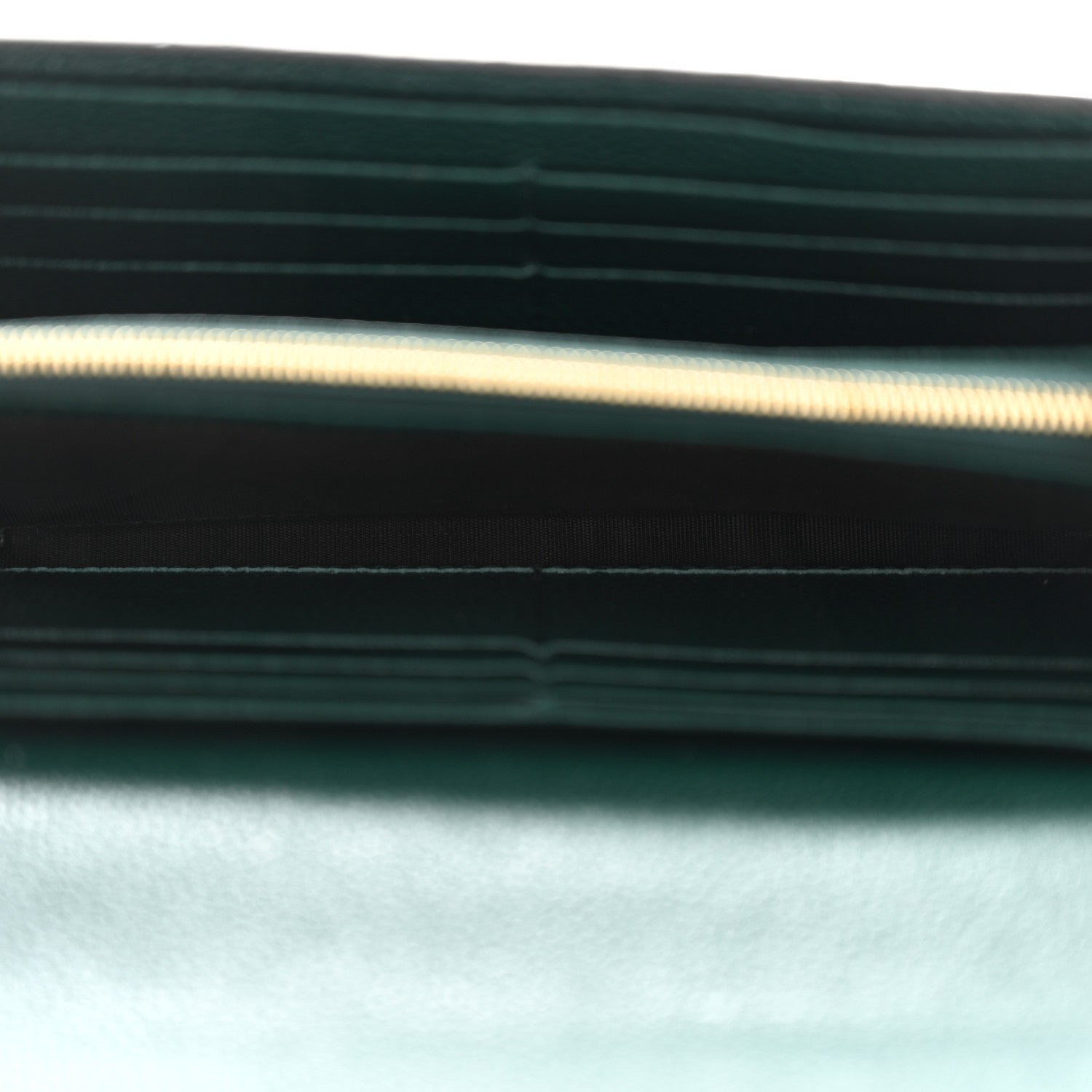 Gucci Grainy Calfskin Zumi Continental Wallet Vintage Green 5 of 11