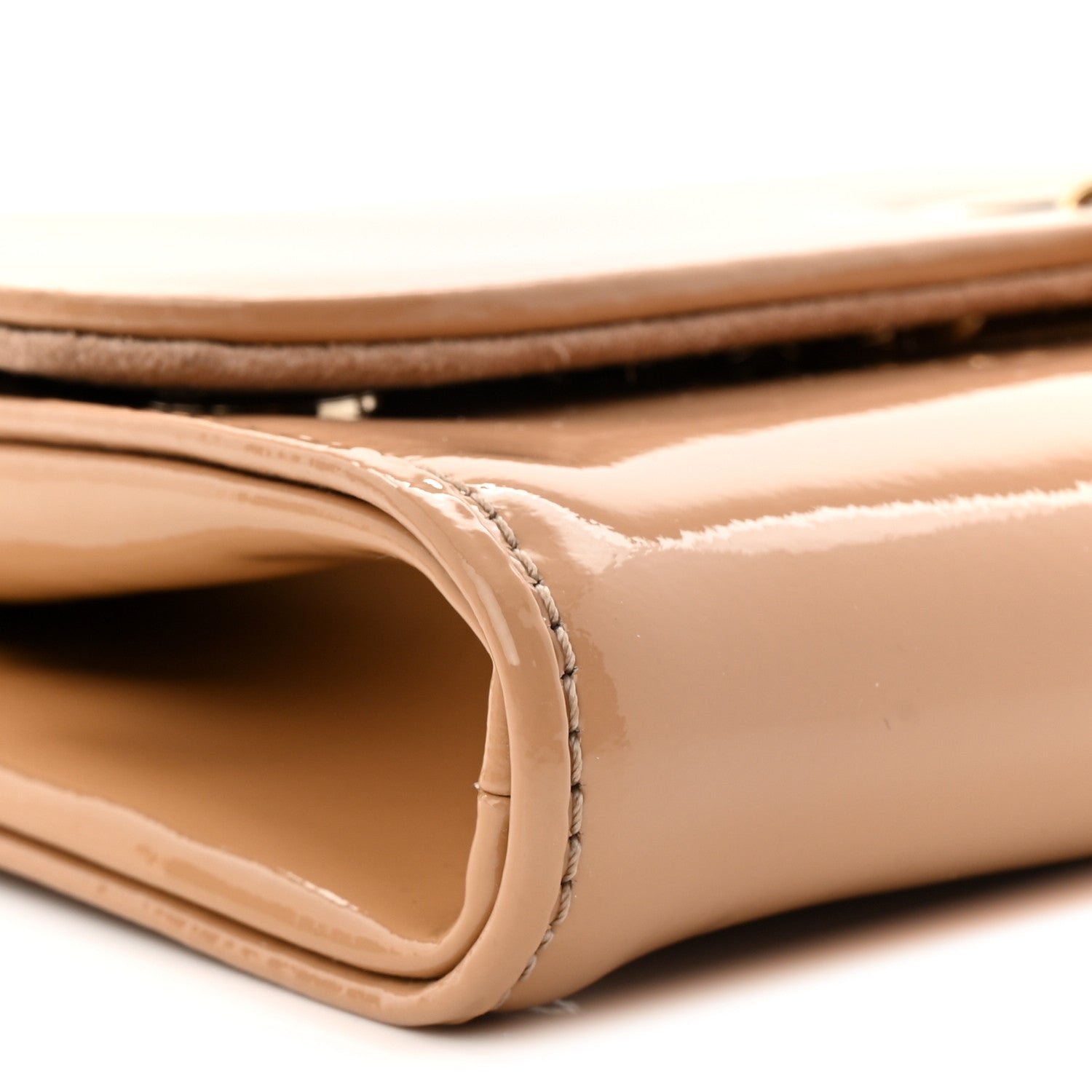 Christian Louboutin Patent Riviera Clutch Nude 1797272 – FASHIONPHILE