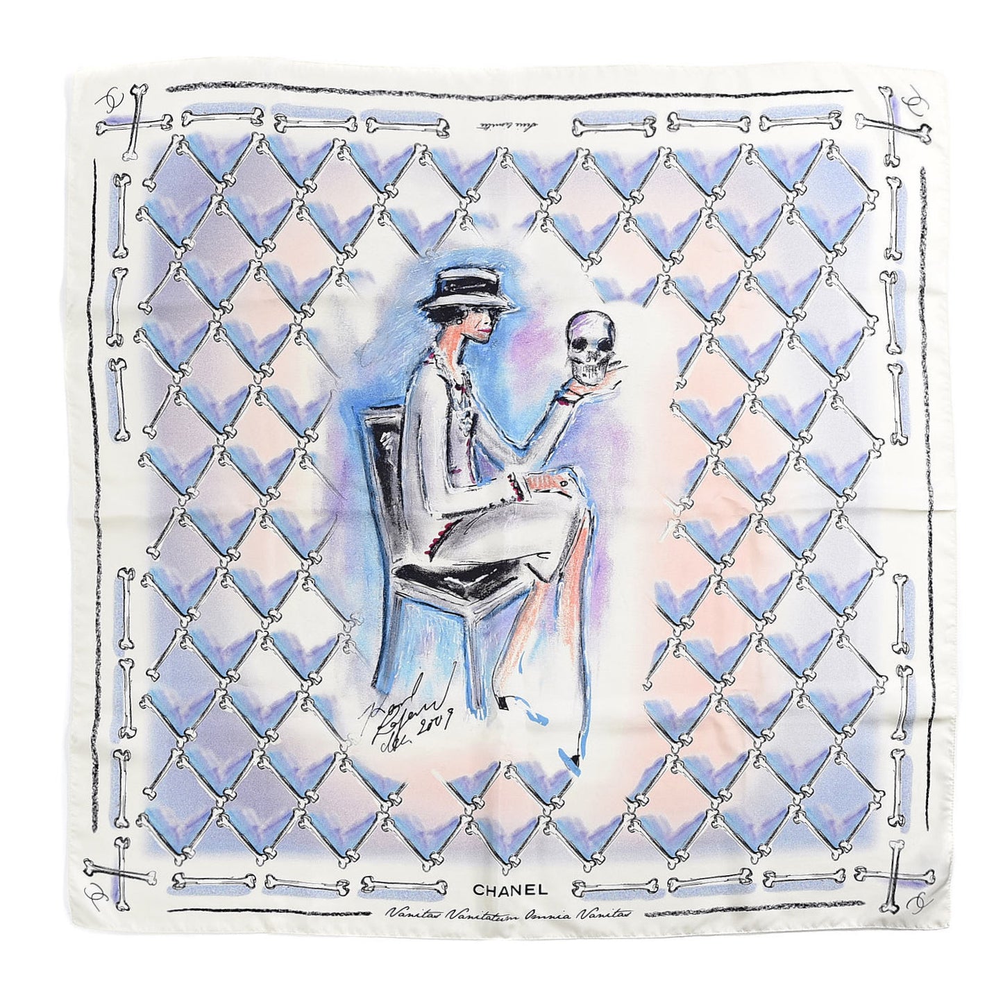 Silk Les Vanites Scarf Multicolor