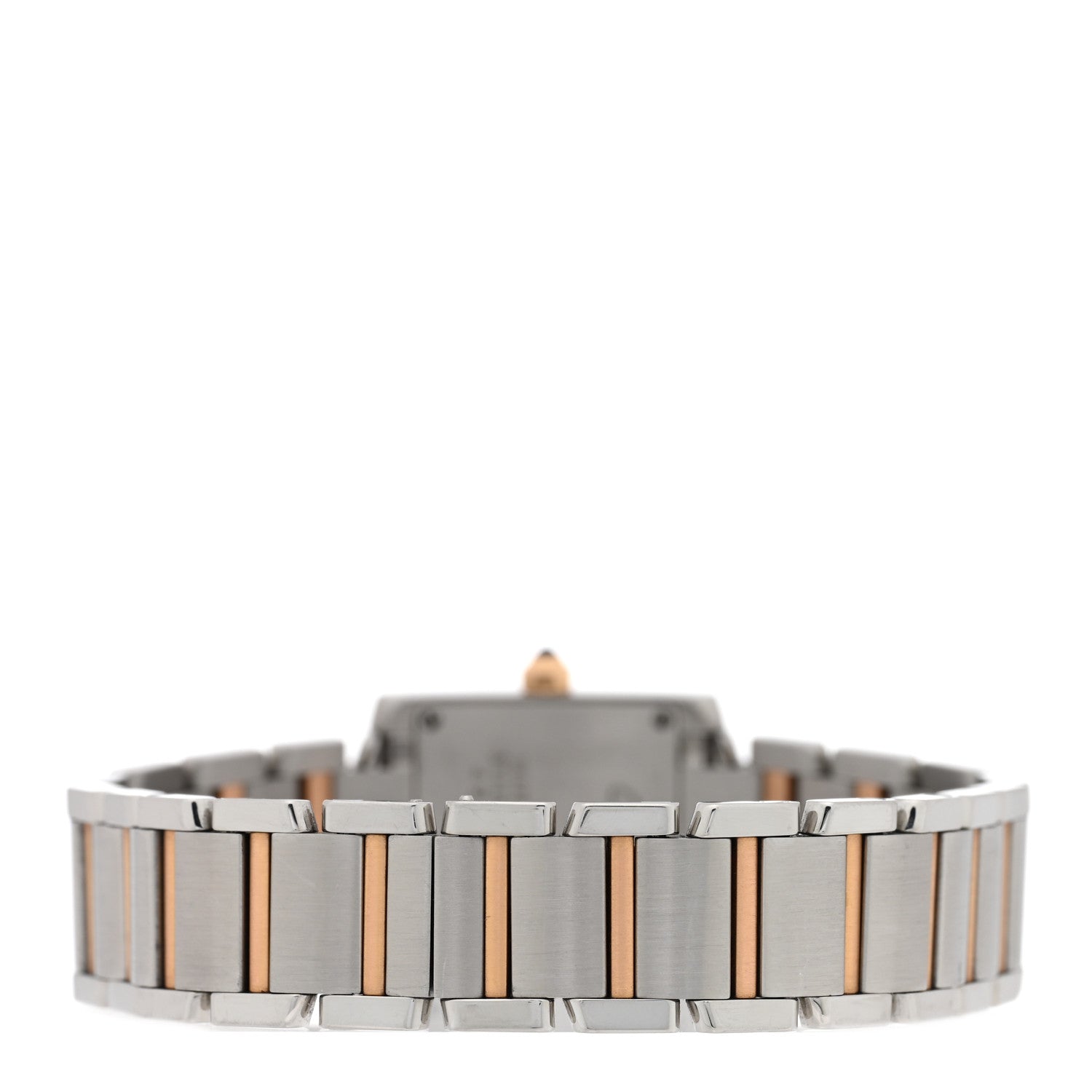 Cartier Stainless Steel 18K Pink Gold Mother of Pearl 20mm Tank Francaise Quartz Watch 3 of 4