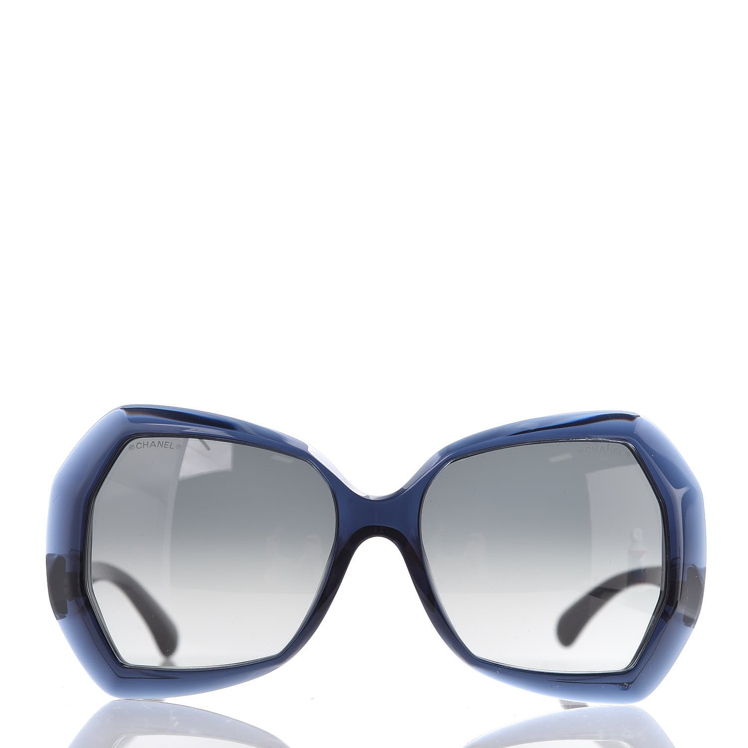 Chanel Acetate Oversized Sunglasses 5365 Blue 2 of 8