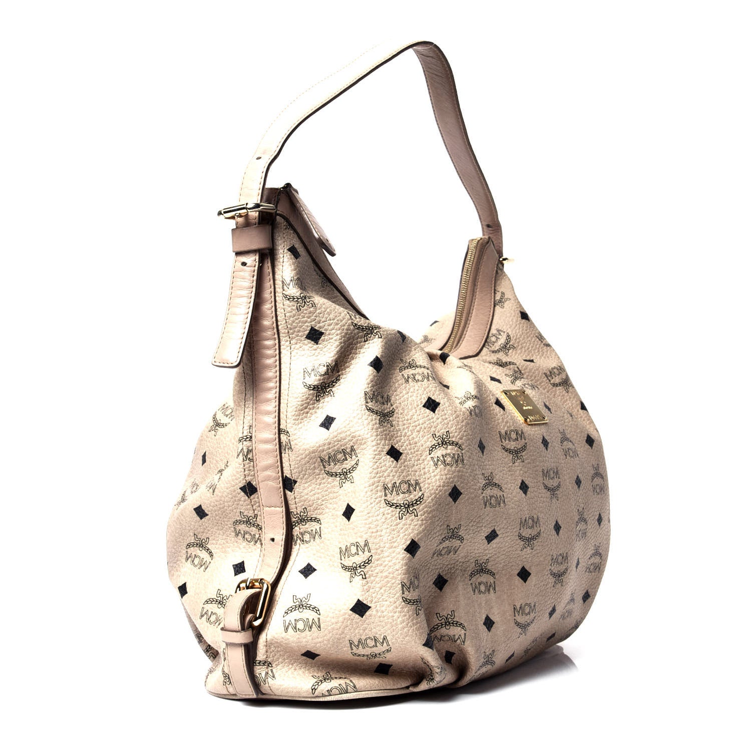 MCM Visetos Hobo Beige 2 of 4