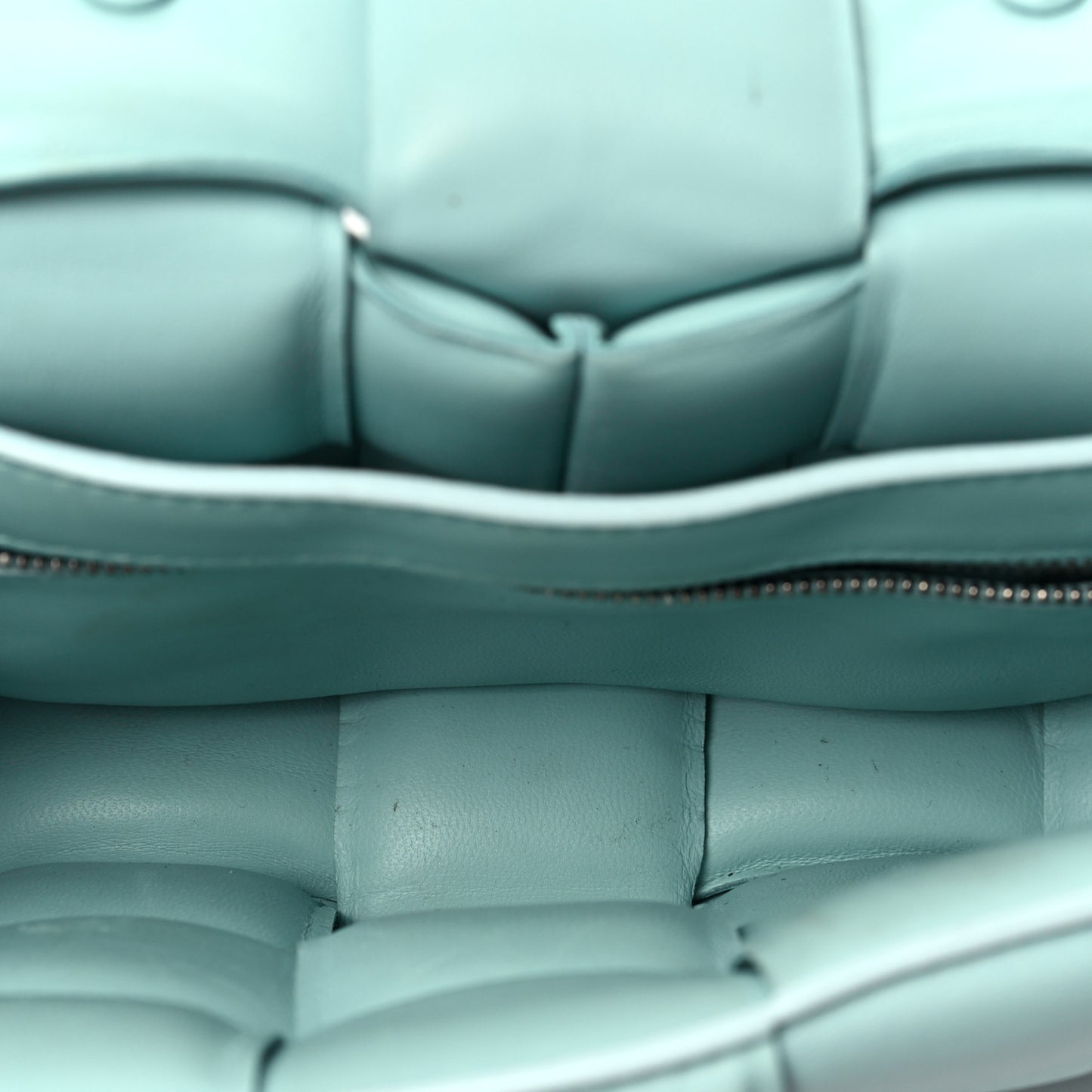 Lambskin Maxi Intreccio Padded Chain Cassette Crossbody Bag Spearmint